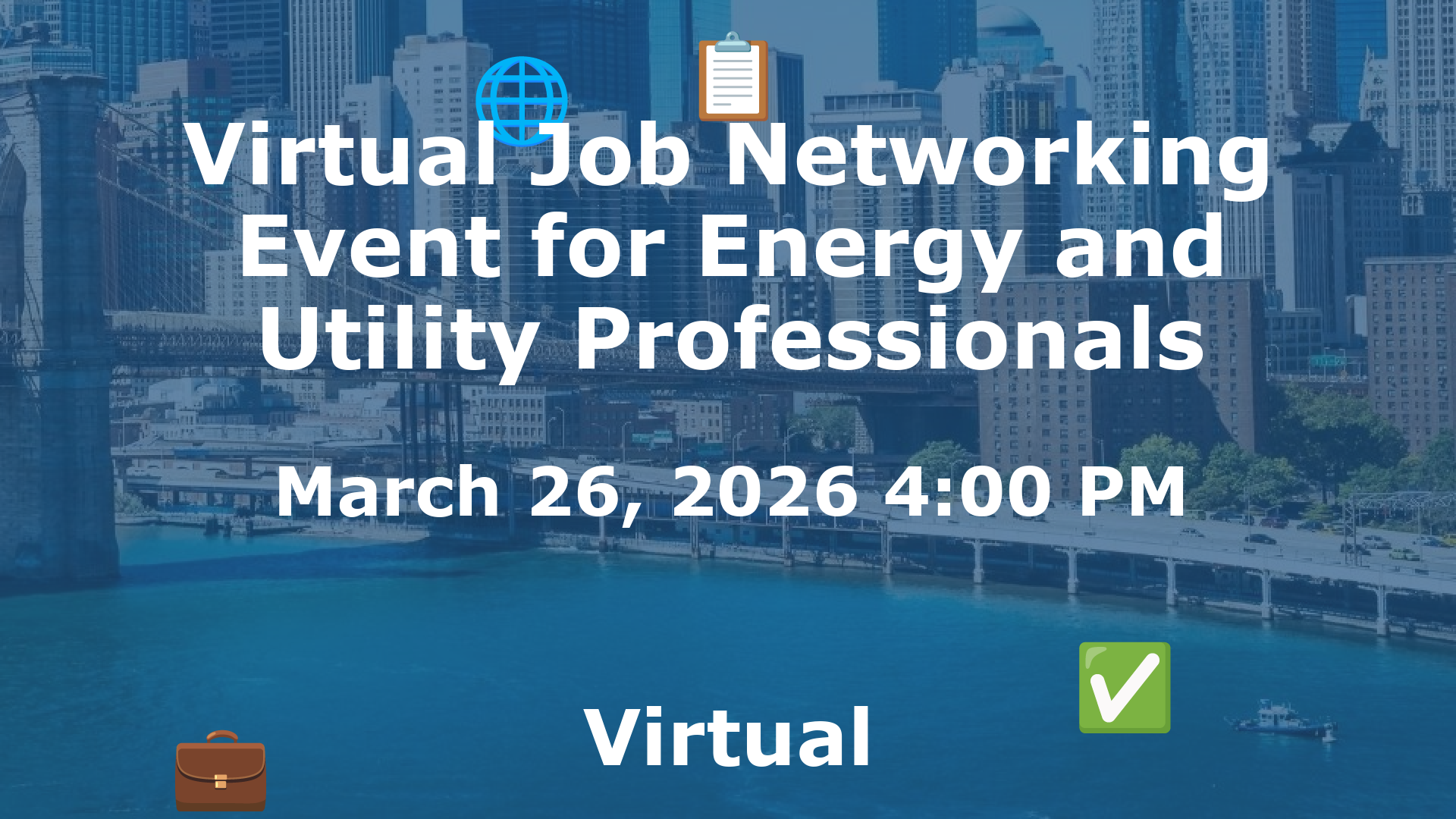 Virtual Job Networking Event for Energy and Utility Professionals event image